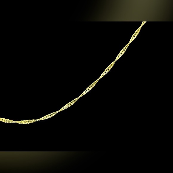 Gold Plated Twisted Chain Necklace​ - Picture 3 of 4